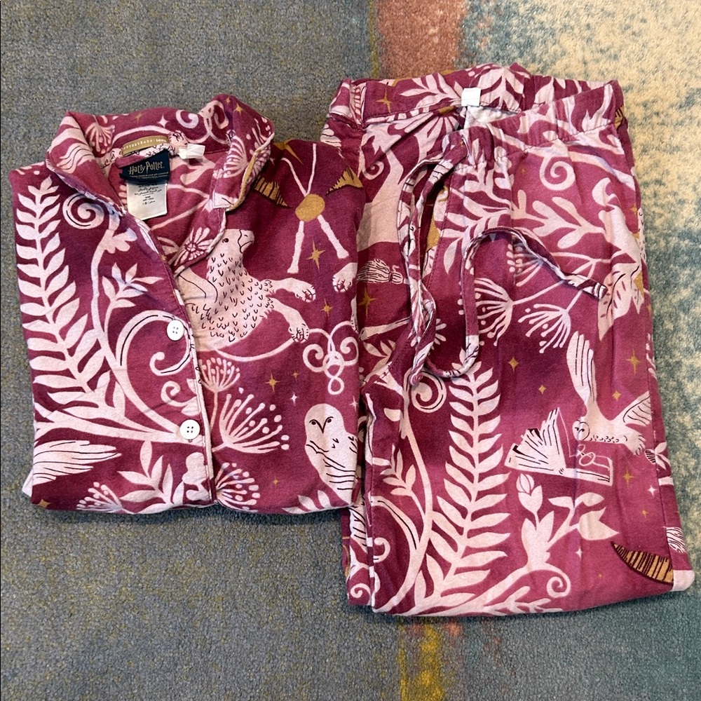 Pottery Barn Teen Pink Pajama Set